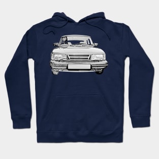 Saab 900 classic car Hoodie